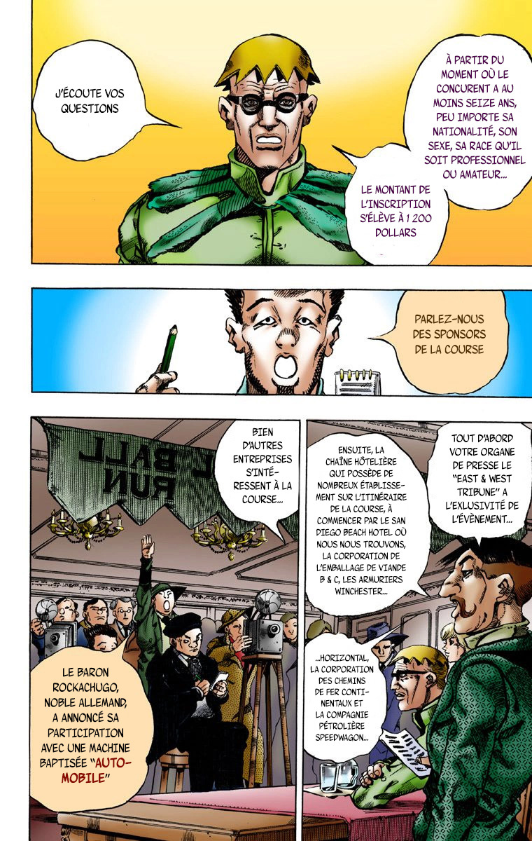 Read JoJo_s Bizarre Adventure Part 7 Steel Ball Run Official Colored FR Manga Online