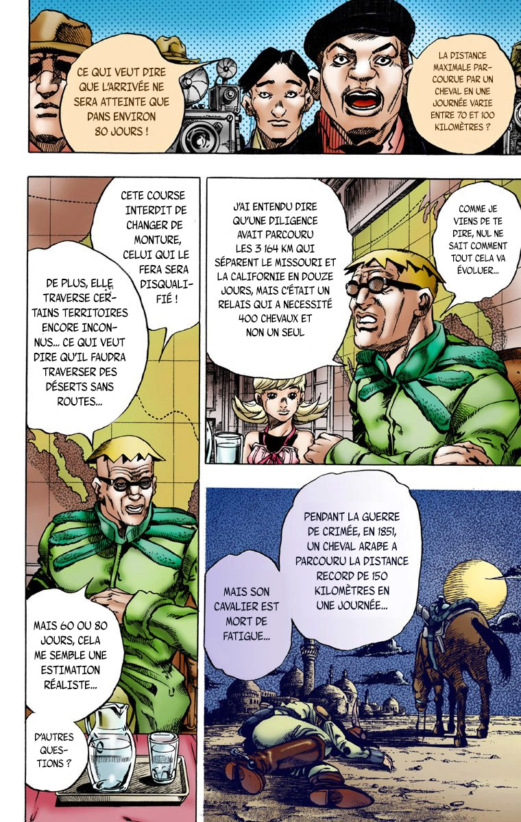 Read JoJo_s Bizarre Adventure Part 7 Steel Ball Run Official Colored FR Manga Online