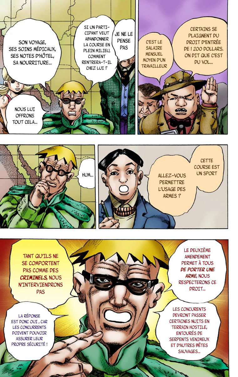 Read JoJo_s Bizarre Adventure Part 7 Steel Ball Run Official Colored FR Manga Online