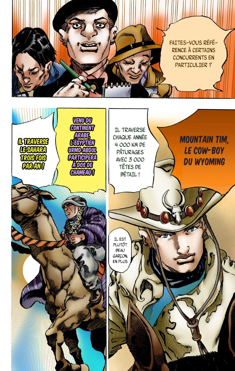 Read JoJo_s Bizarre Adventure Part 7 Steel Ball Run Official Colored FR Manga Online