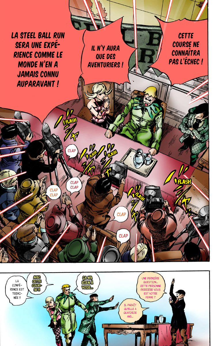 Read JoJo_s Bizarre Adventure Part 7 Steel Ball Run Official Colored FR Manga Online