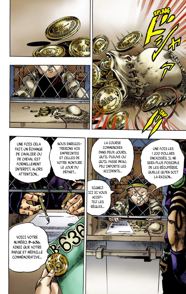Read JoJo_s Bizarre Adventure Part 7 Steel Ball Run Official Colored FR Manga Online