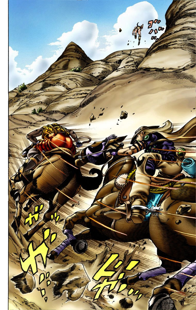 Read JoJo_s Bizarre Adventure Part 7 Steel Ball Run Official Colored FR Manga Online