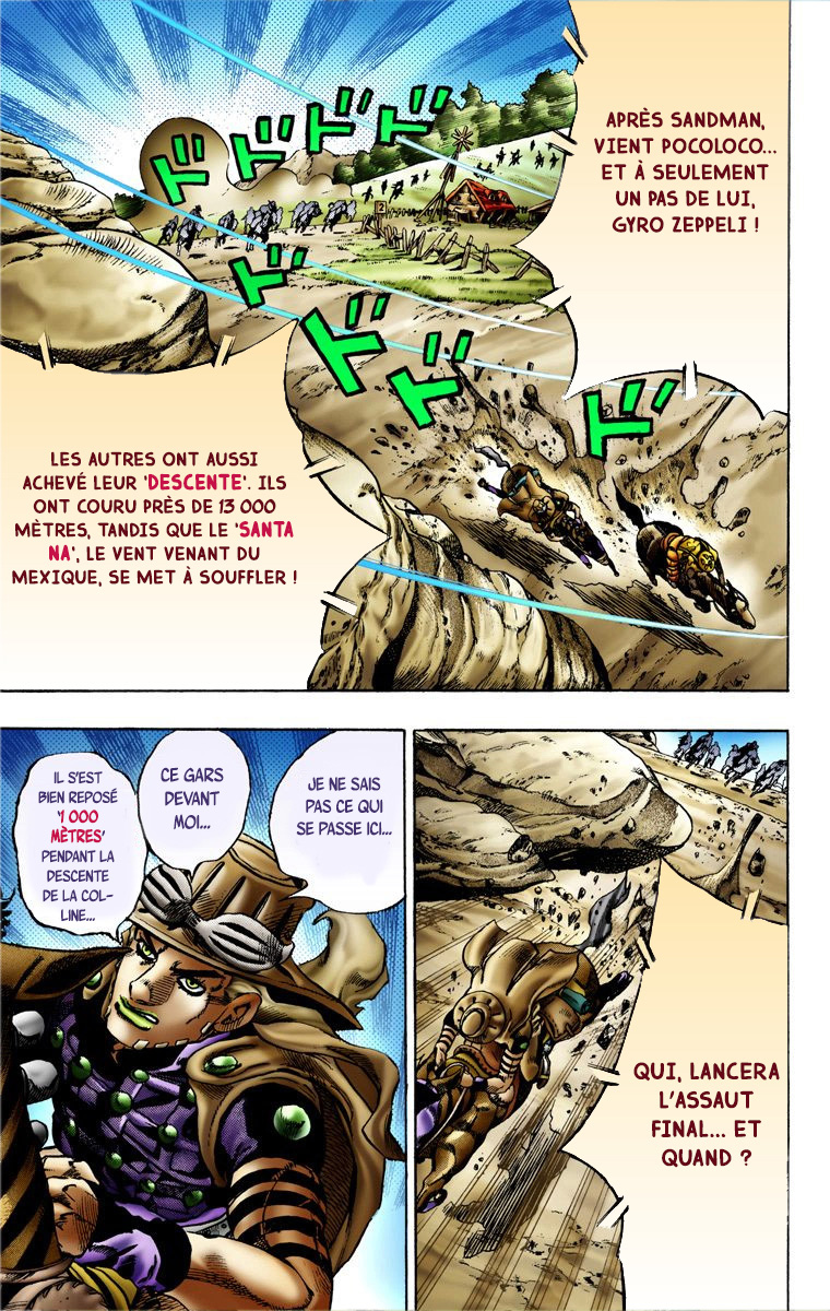 Read JoJo_s Bizarre Adventure Part 7 Steel Ball Run Official Colored FR Manga Online