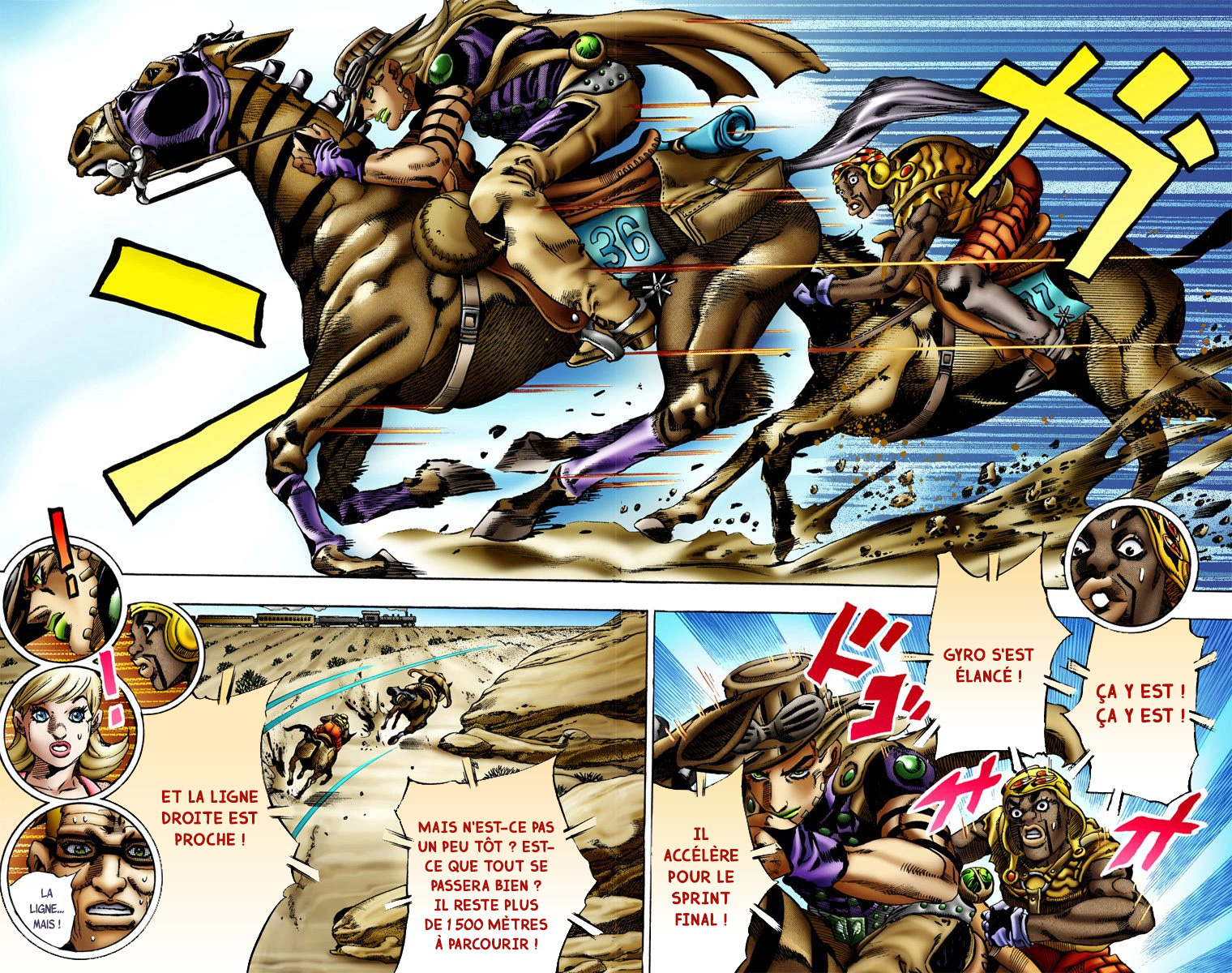 Read JoJo_s Bizarre Adventure Part 7 Steel Ball Run Official Colored FR Manga Online