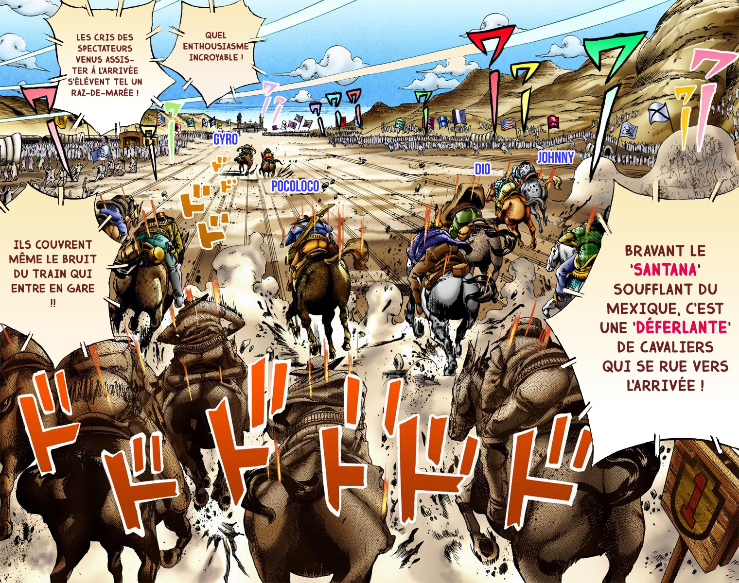 Read JoJo_s Bizarre Adventure Part 7 Steel Ball Run Official Colored FR Manga Online