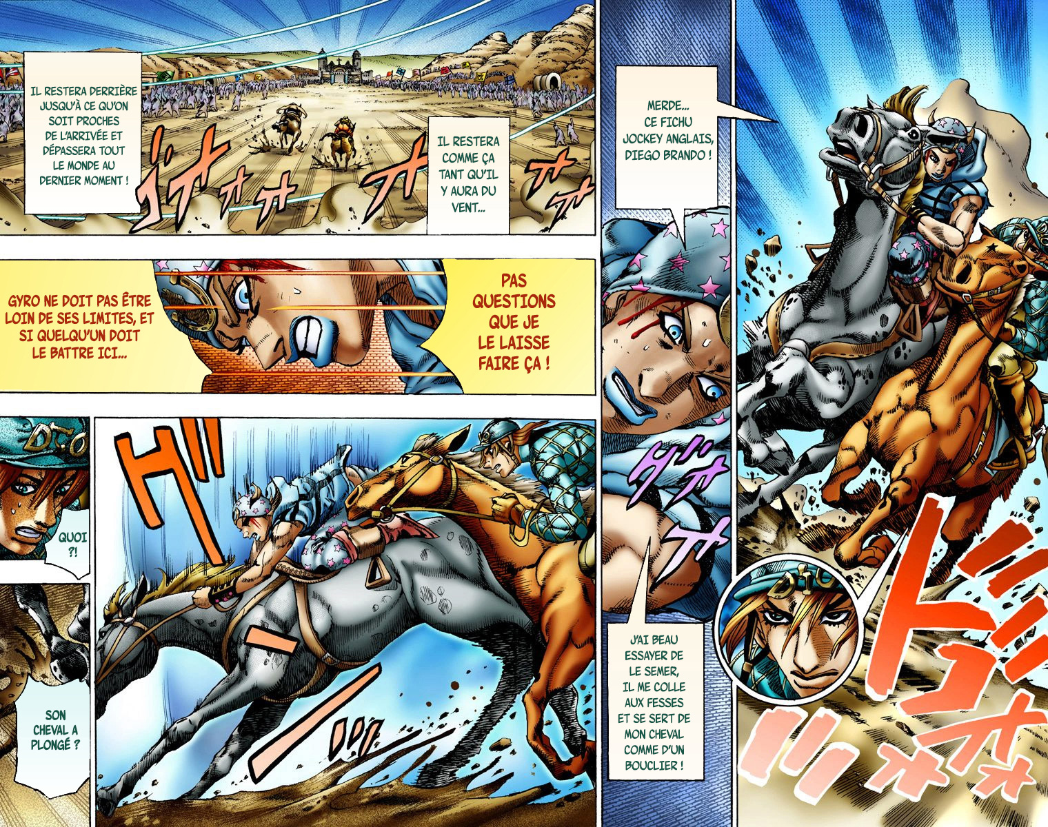 Read JoJo_s Bizarre Adventure Part 7 Steel Ball Run Official Colored FR Manga Online