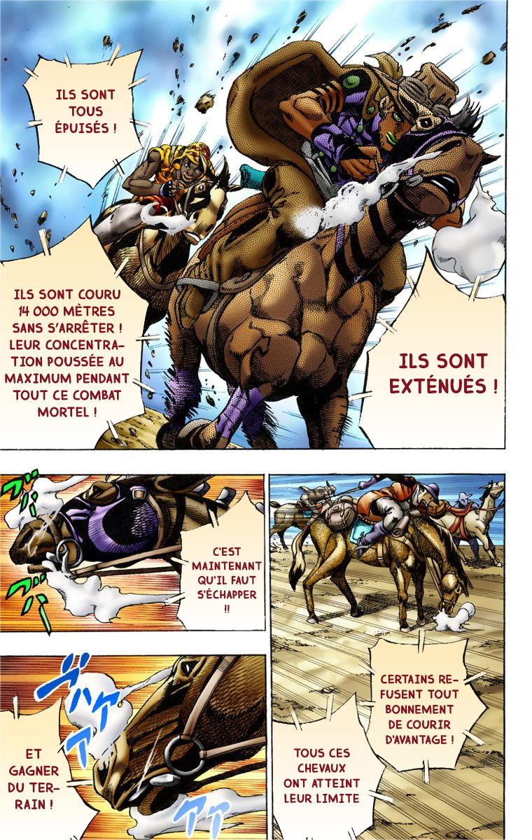 Read JoJo_s Bizarre Adventure Part 7 Steel Ball Run Official Colored FR Manga Online