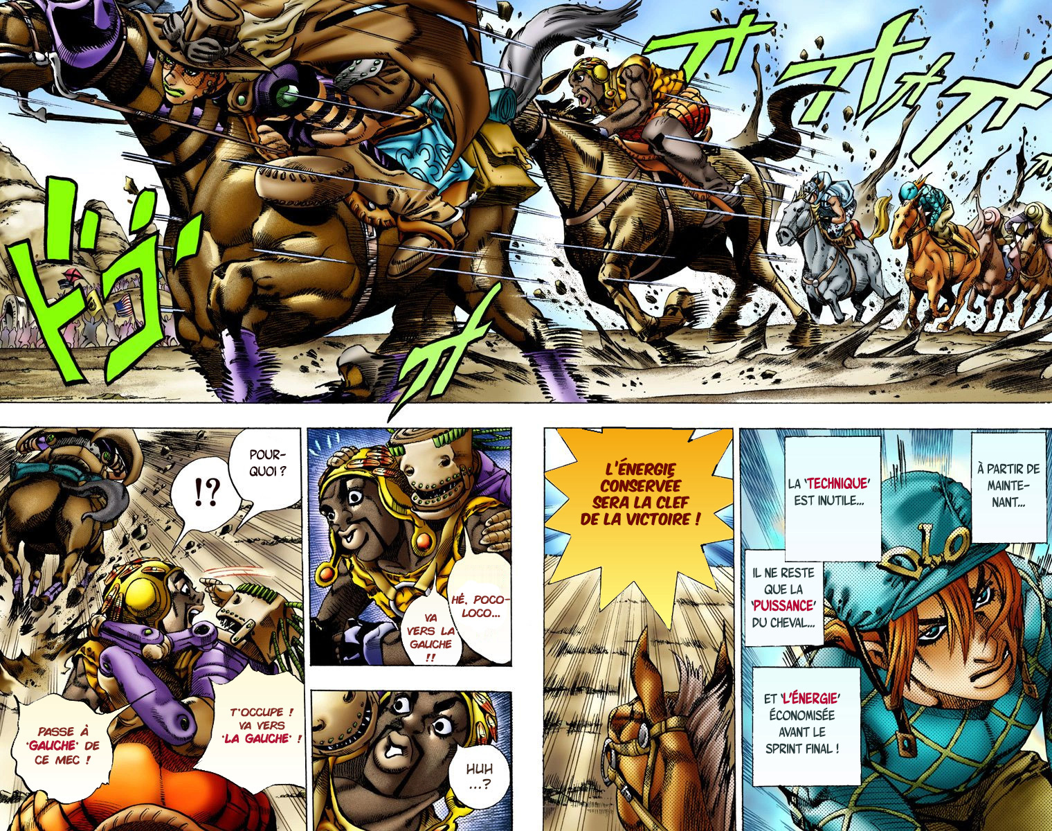 Read JoJo_s Bizarre Adventure Part 7 Steel Ball Run Official Colored FR Manga Online