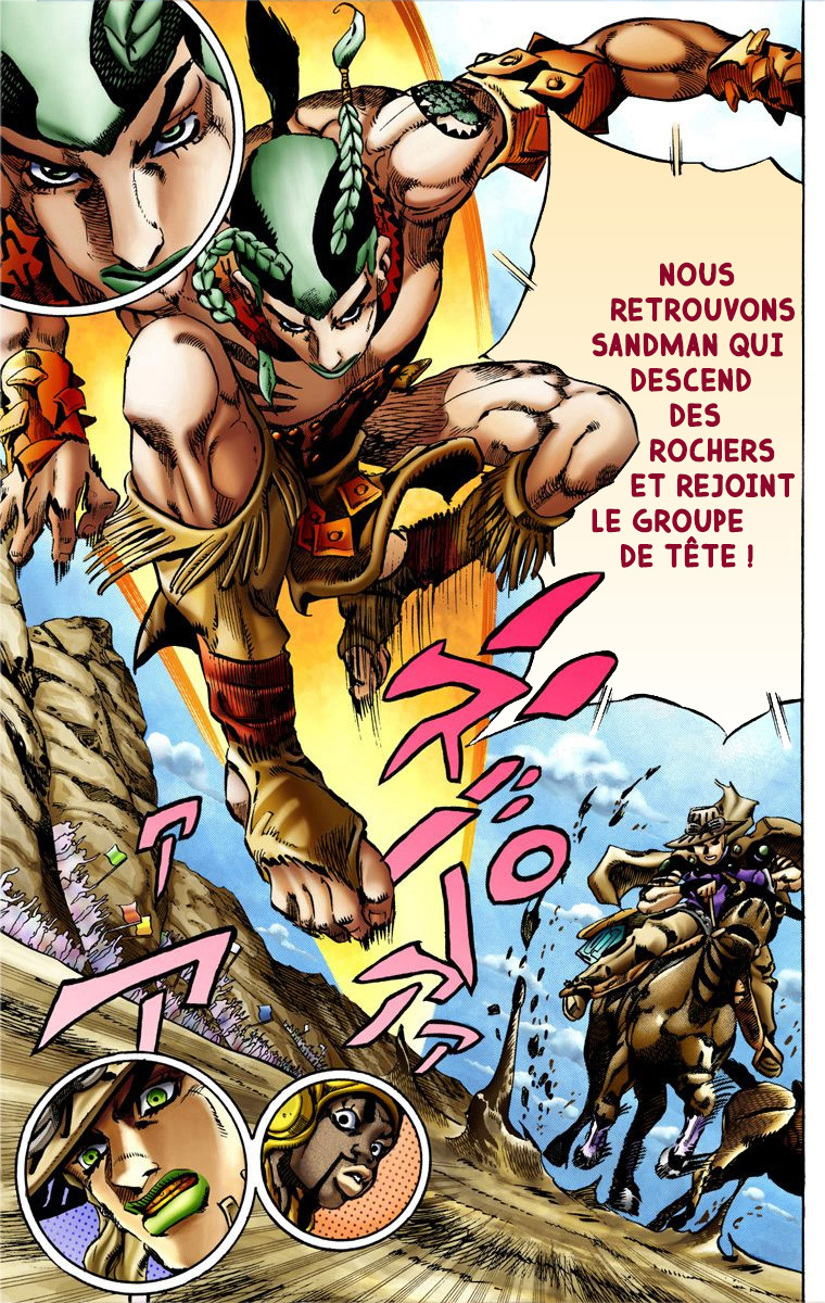 Read JoJo_s Bizarre Adventure Part 7 Steel Ball Run Official Colored FR Manga Online
