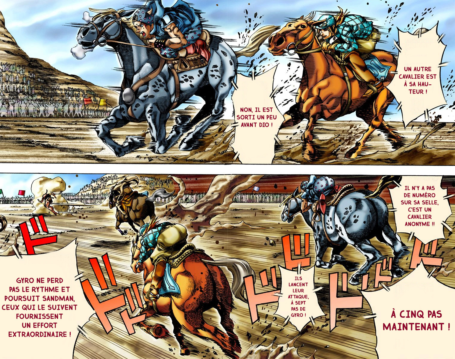 Read JoJo_s Bizarre Adventure Part 7 Steel Ball Run Official Colored FR Manga Online