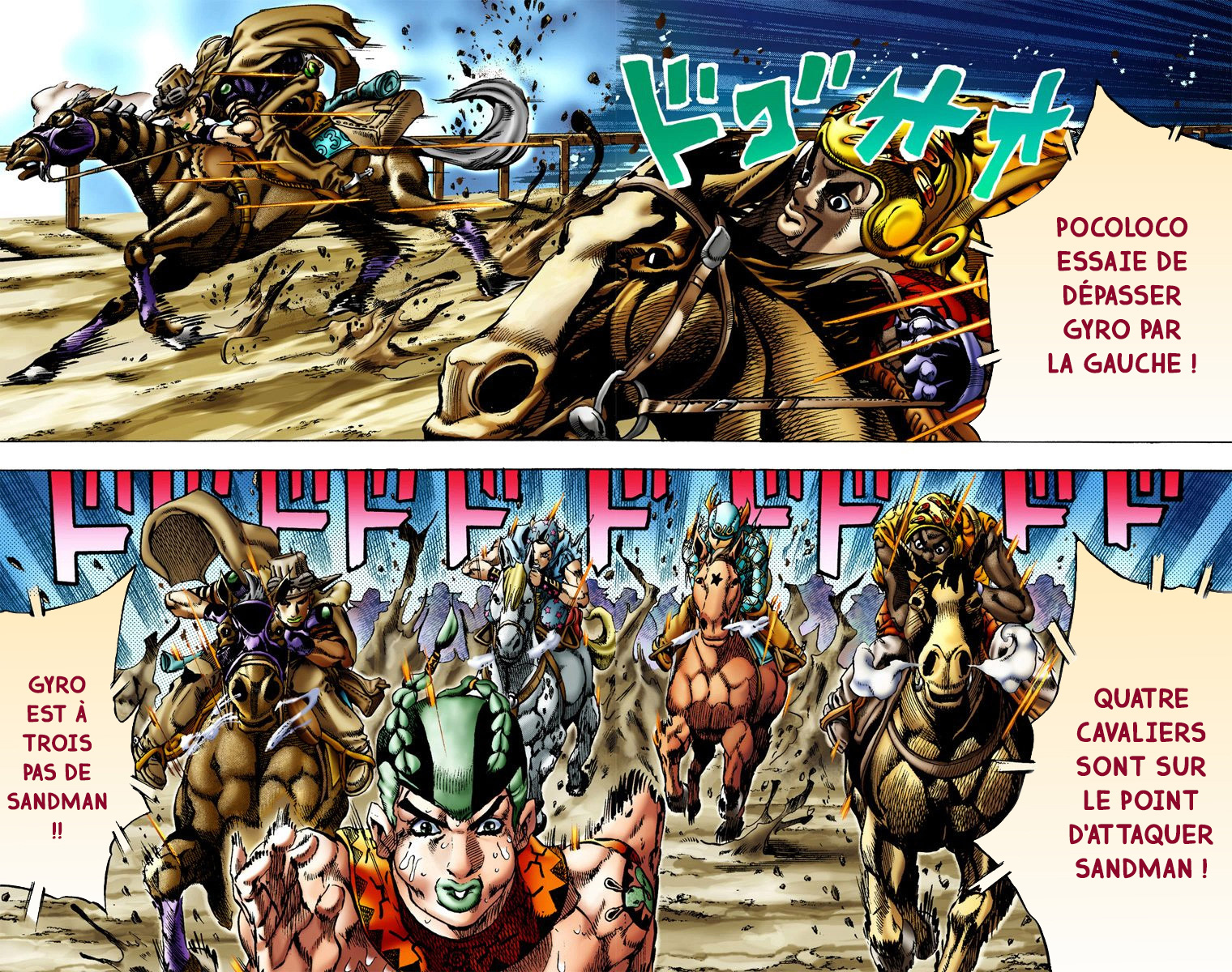 Read JoJo_s Bizarre Adventure Part 7 Steel Ball Run Official Colored FR Manga Online