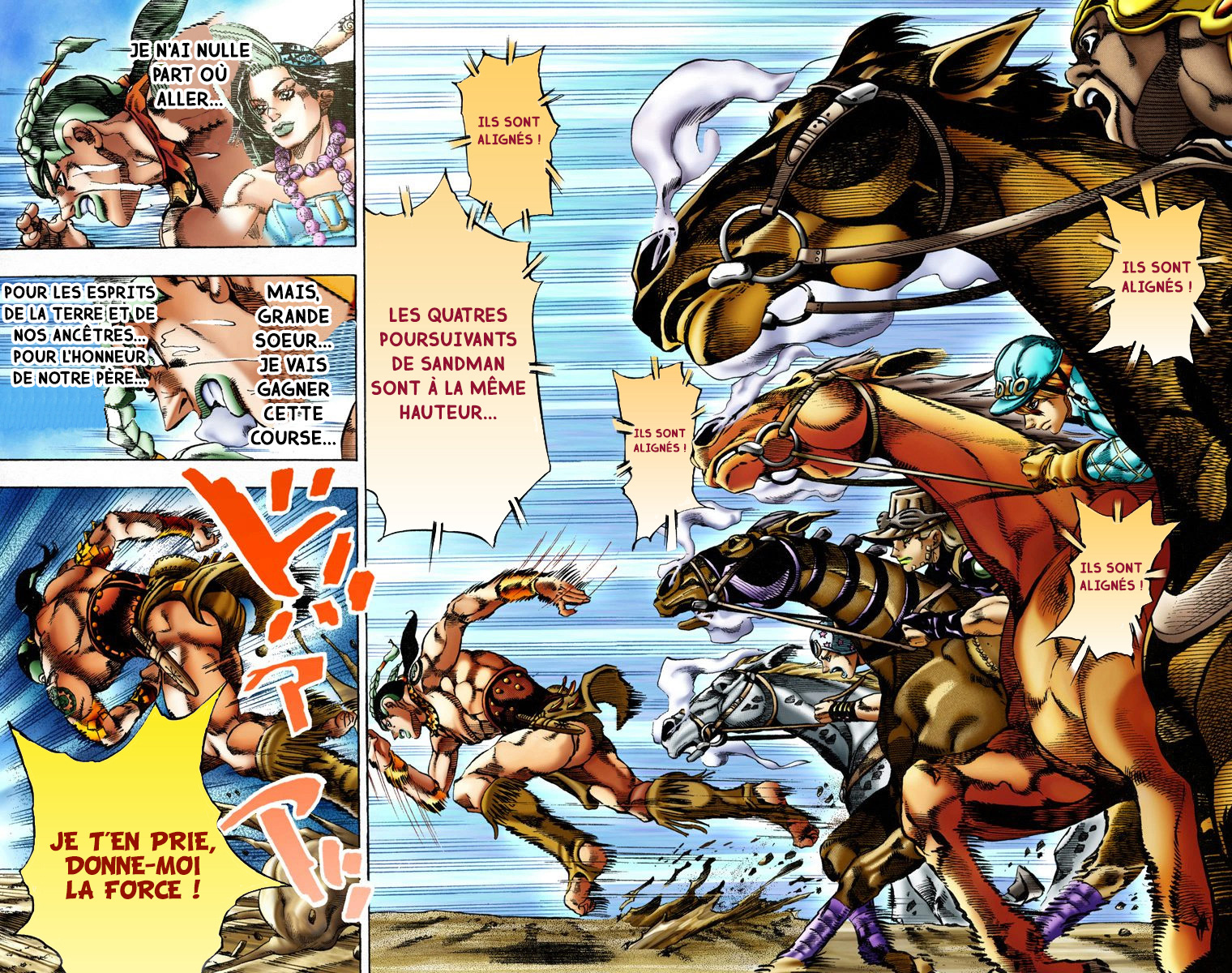 Read JoJo_s Bizarre Adventure Part 7 Steel Ball Run Official Colored FR Manga Online