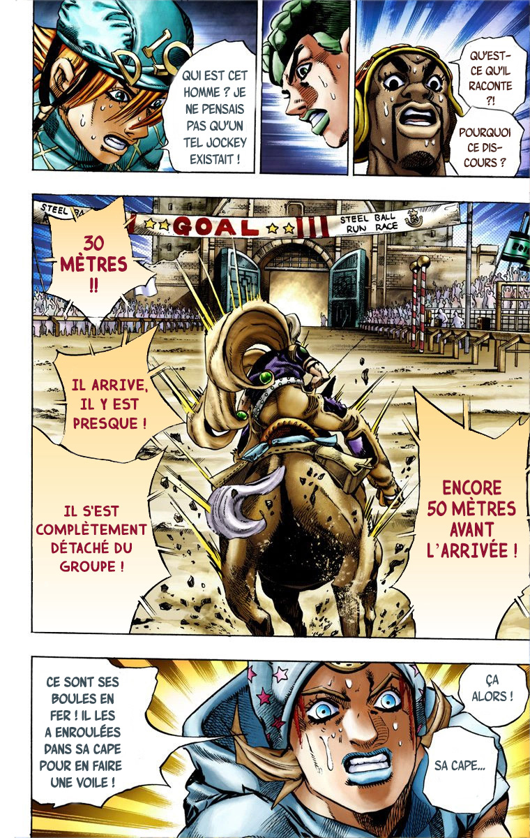 Read JoJo_s Bizarre Adventure Part 7 Steel Ball Run Official Colored FR Manga Online
