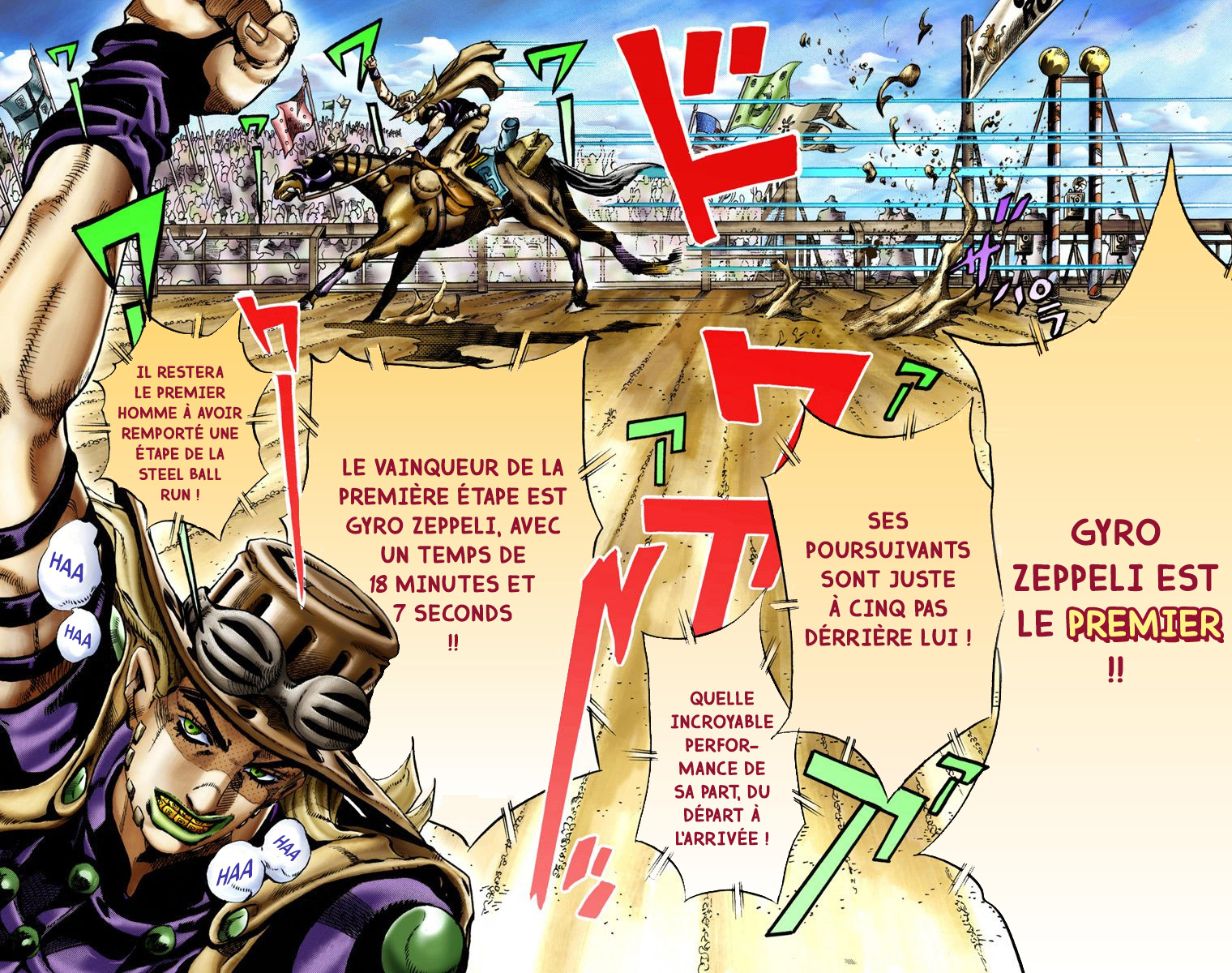 Read JoJo_s Bizarre Adventure Part 7 Steel Ball Run Official Colored FR Manga Online