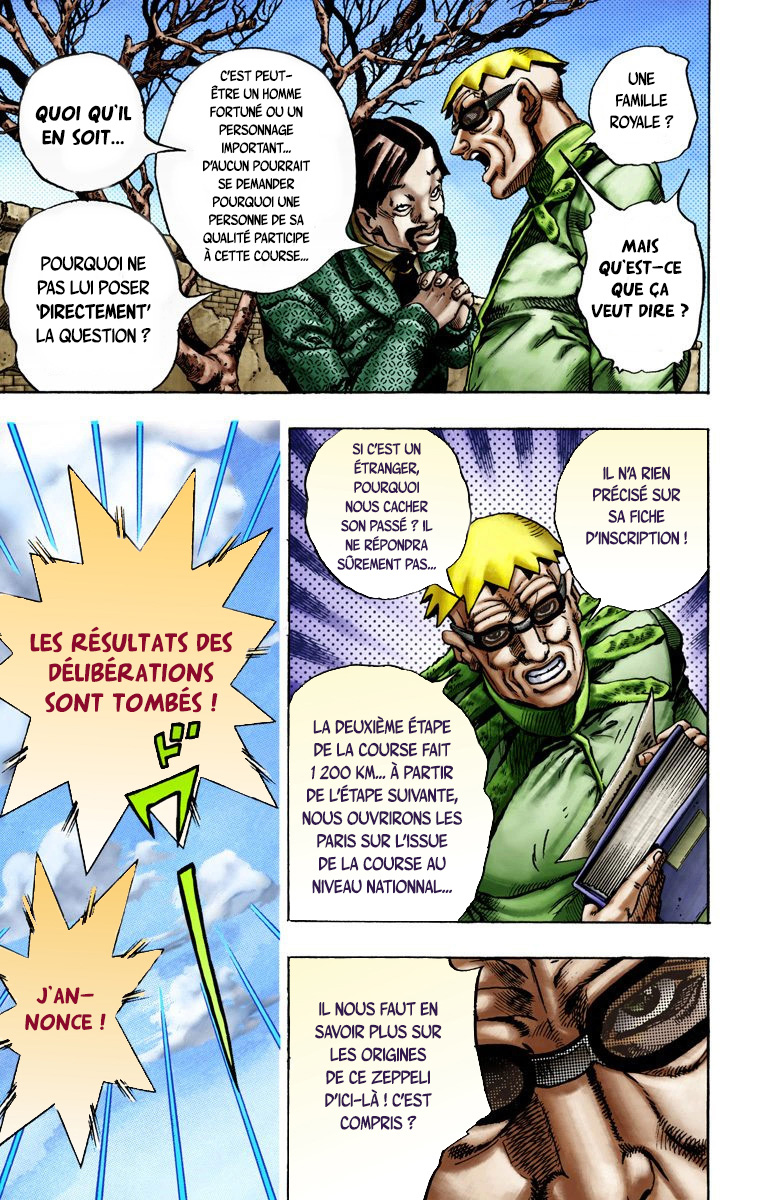 Read JoJo_s Bizarre Adventure Part 7 Steel Ball Run Official Colored FR Manga Online