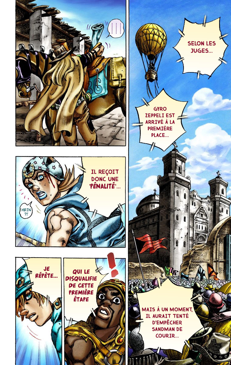 Read JoJo_s Bizarre Adventure Part 7 Steel Ball Run Official Colored FR Manga Online