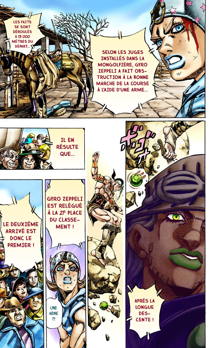 Read JoJo_s Bizarre Adventure Part 7 Steel Ball Run Official Colored FR Manga Online