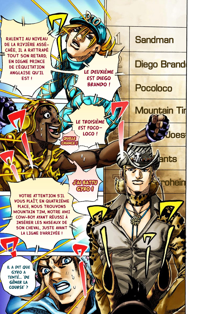 Read JoJo_s Bizarre Adventure Part 7 Steel Ball Run Official Colored FR Manga Online