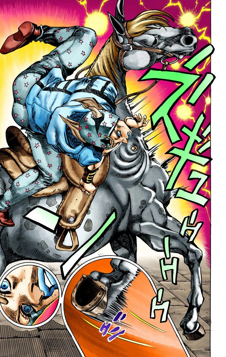 Read JoJo_s Bizarre Adventure Part 7 Steel Ball Run Official Colored FR Manga Online