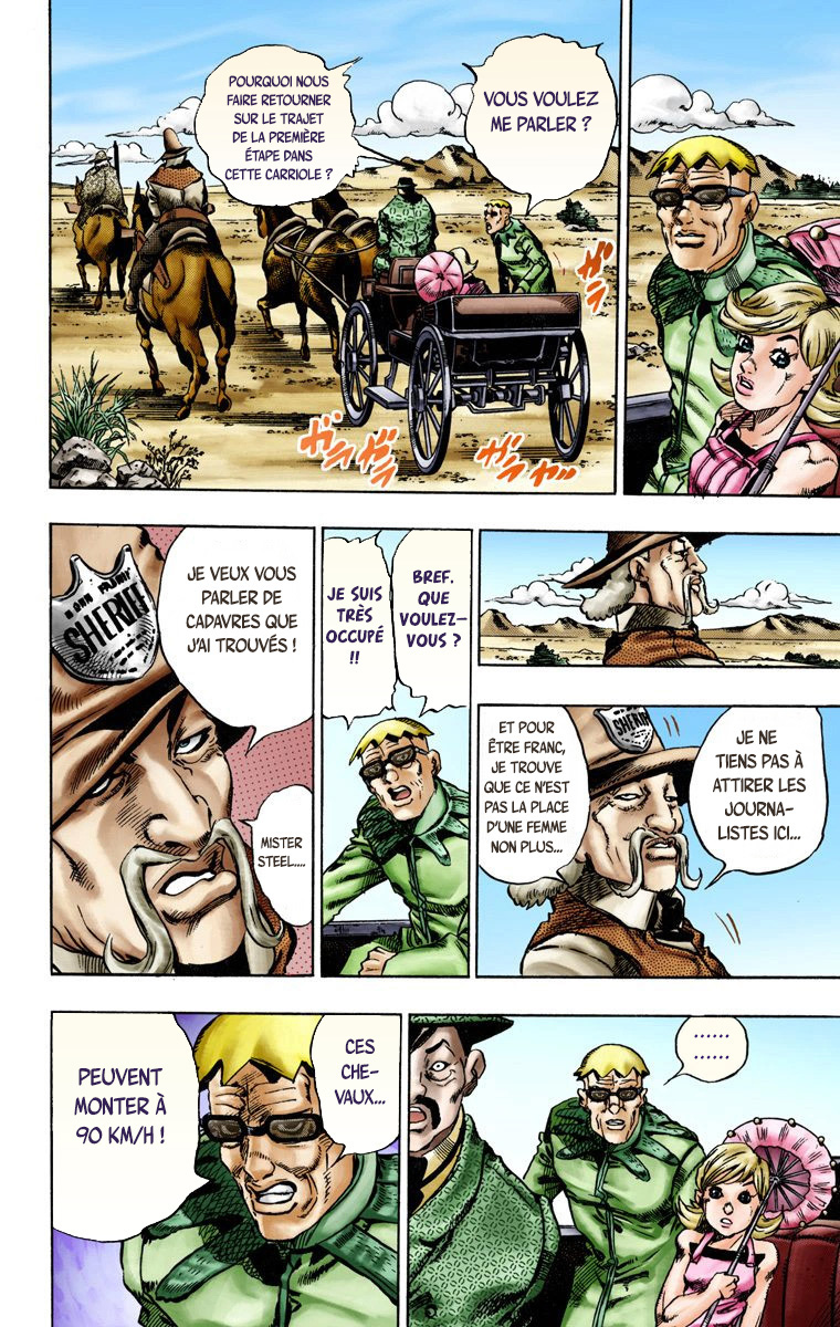 Read JoJo_s Bizarre Adventure Part 7 Steel Ball Run Official Colored FR Manga Online