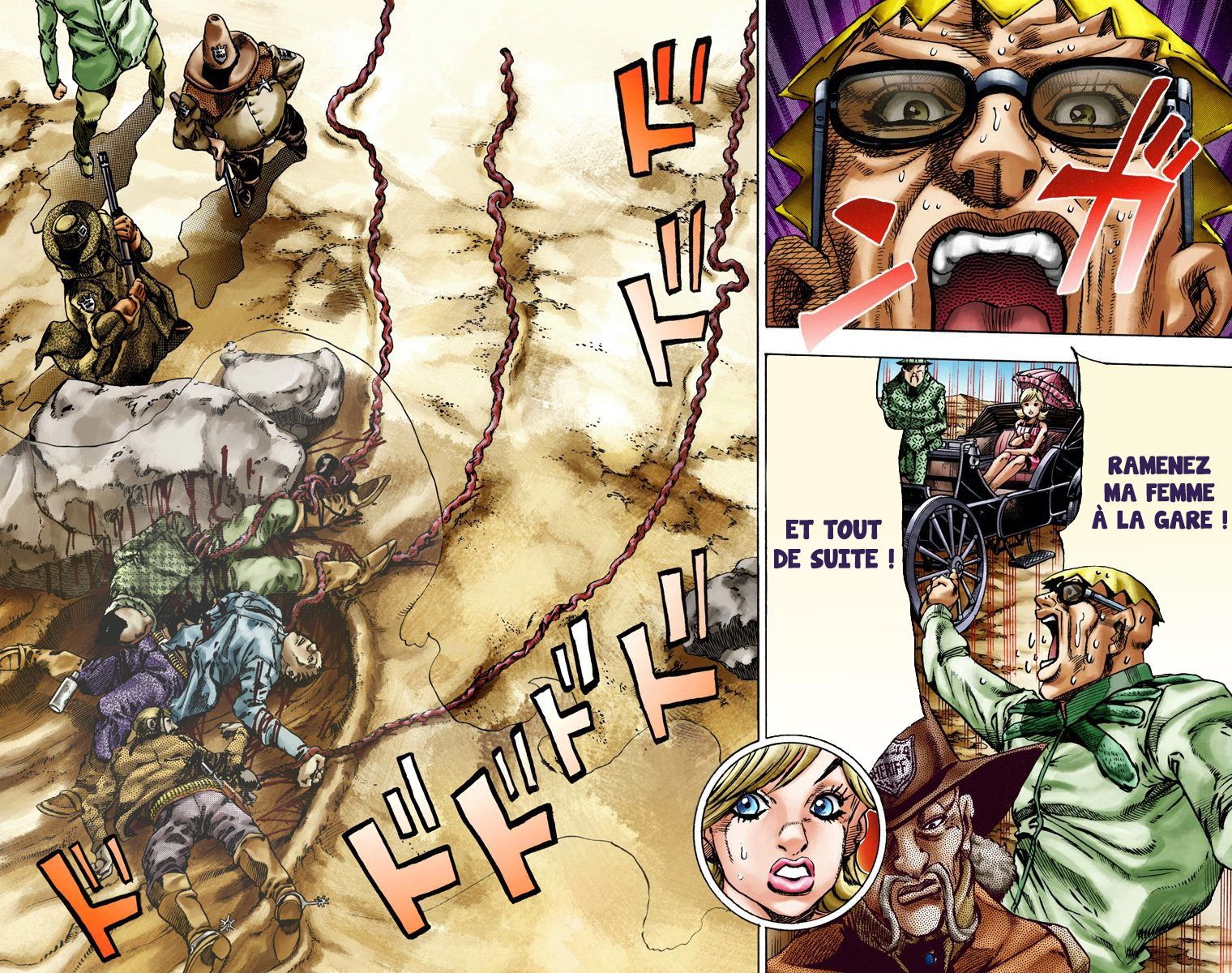 Read JoJo_s Bizarre Adventure Part 7 Steel Ball Run Official Colored FR Manga Online