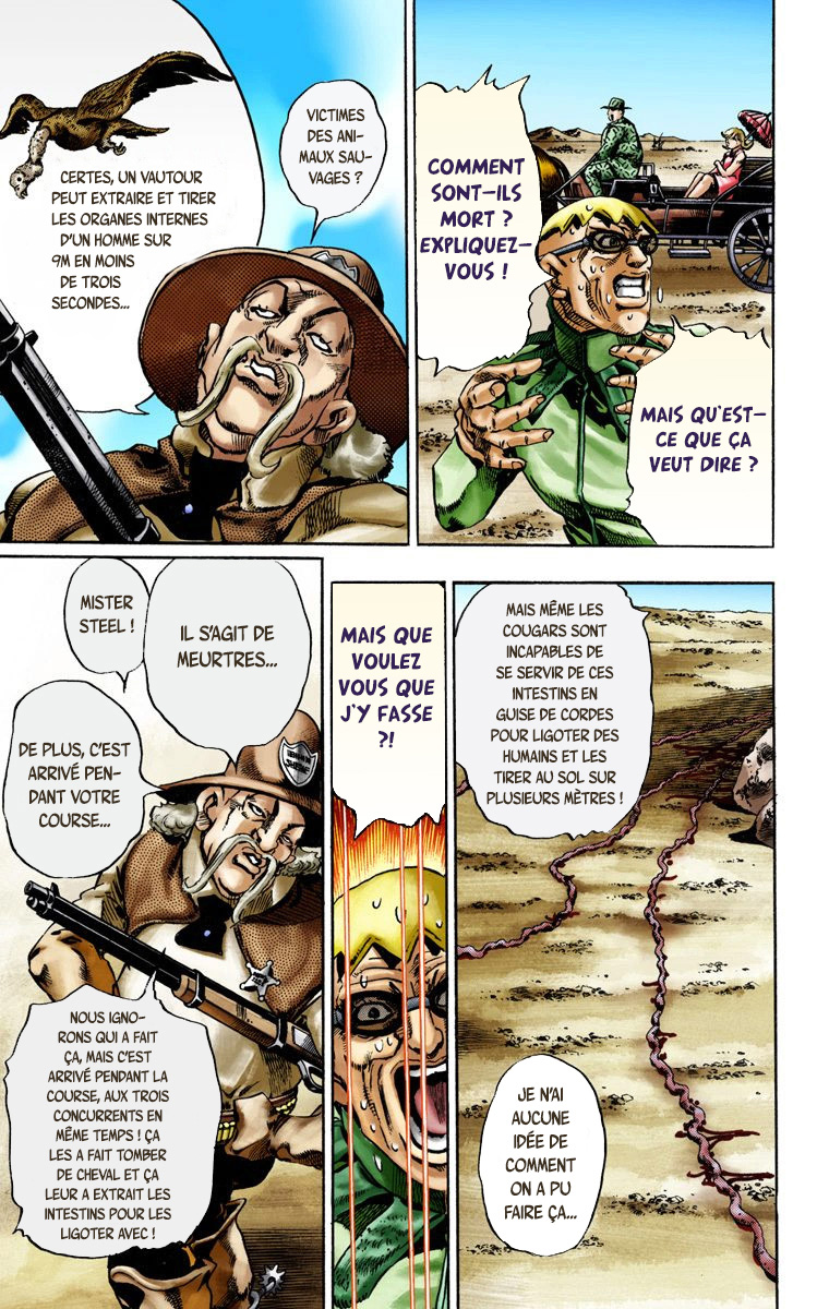 Read JoJo_s Bizarre Adventure Part 7 Steel Ball Run Official Colored FR Manga Online