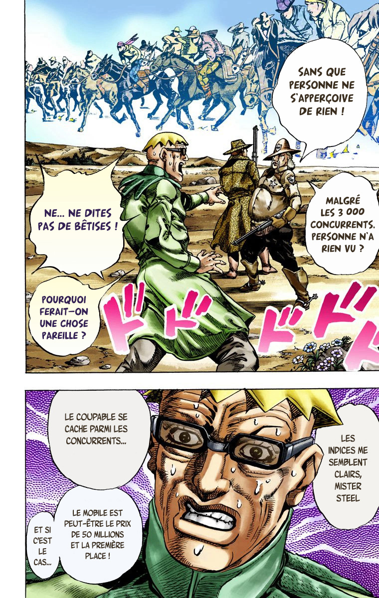 Read JoJo_s Bizarre Adventure Part 7 Steel Ball Run Official Colored FR Manga Online