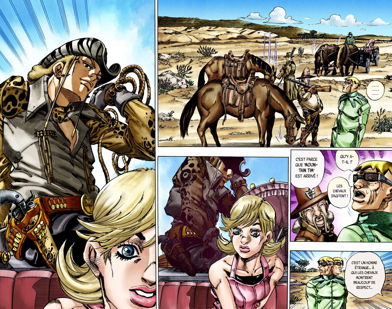 Read JoJo_s Bizarre Adventure Part 7 Steel Ball Run Official Colored FR Manga Online
