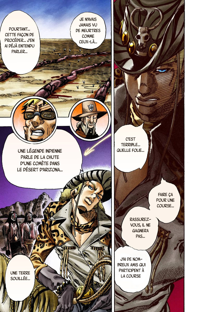 Read JoJo_s Bizarre Adventure Part 7 Steel Ball Run Official Colored FR Manga Online