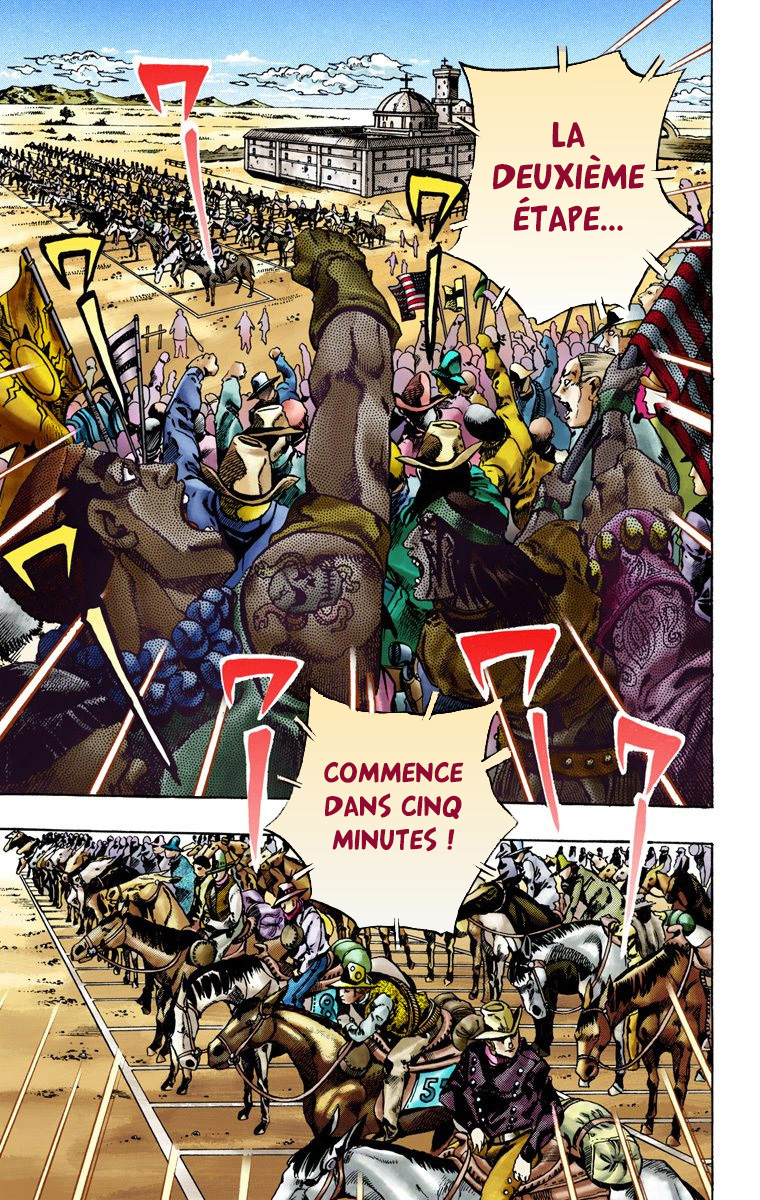 Read JoJo_s Bizarre Adventure Part 7 Steel Ball Run Official Colored FR Manga Online