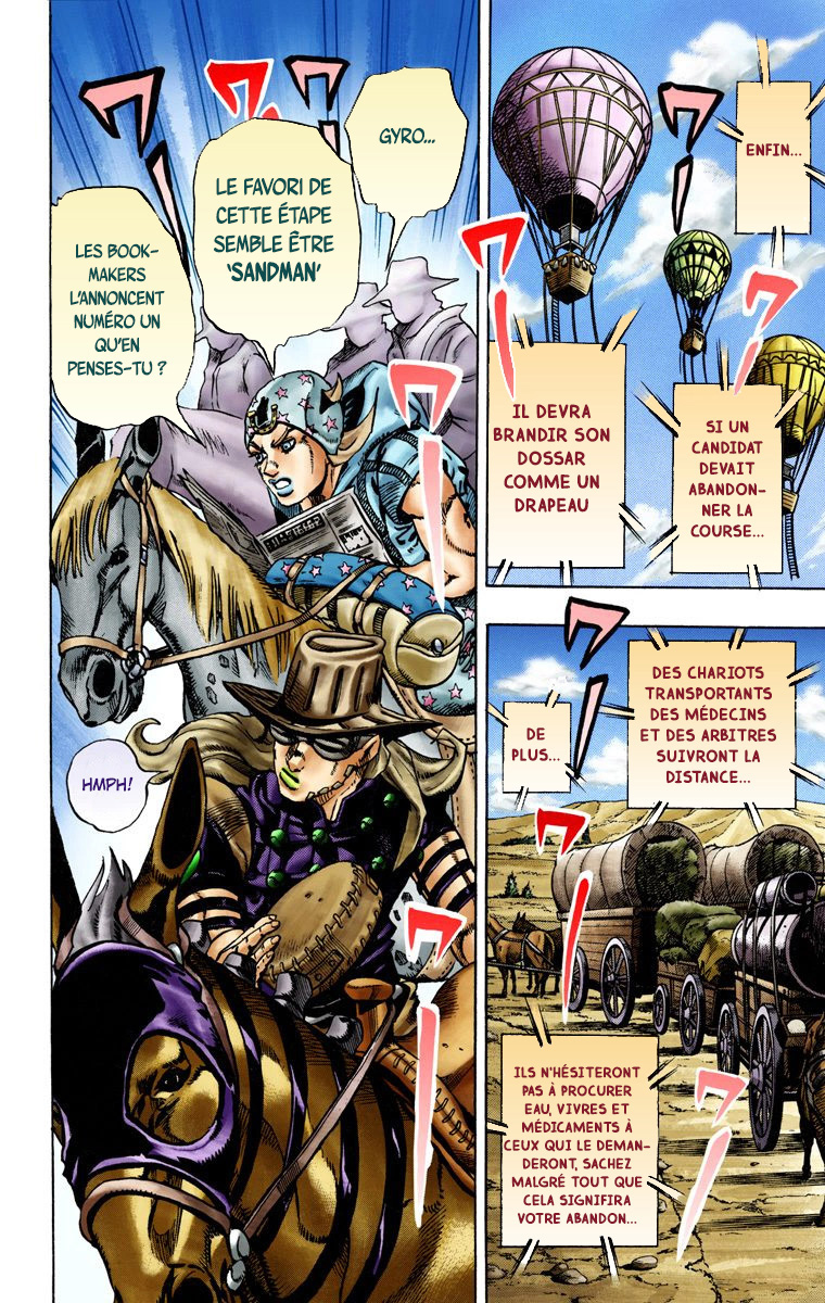 Read JoJo_s Bizarre Adventure Part 7 Steel Ball Run Official Colored FR Manga Online