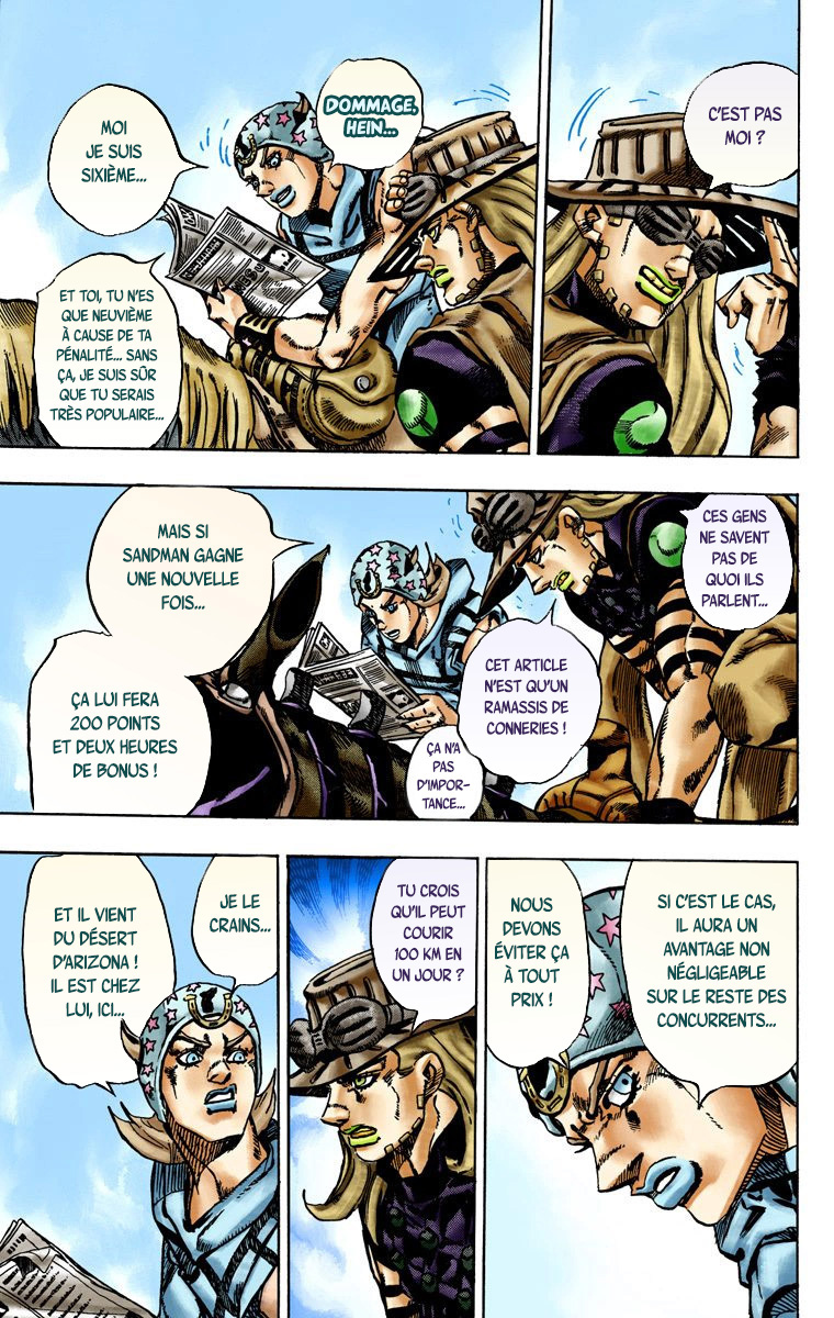 Read JoJo_s Bizarre Adventure Part 7 Steel Ball Run Official Colored FR Manga Online