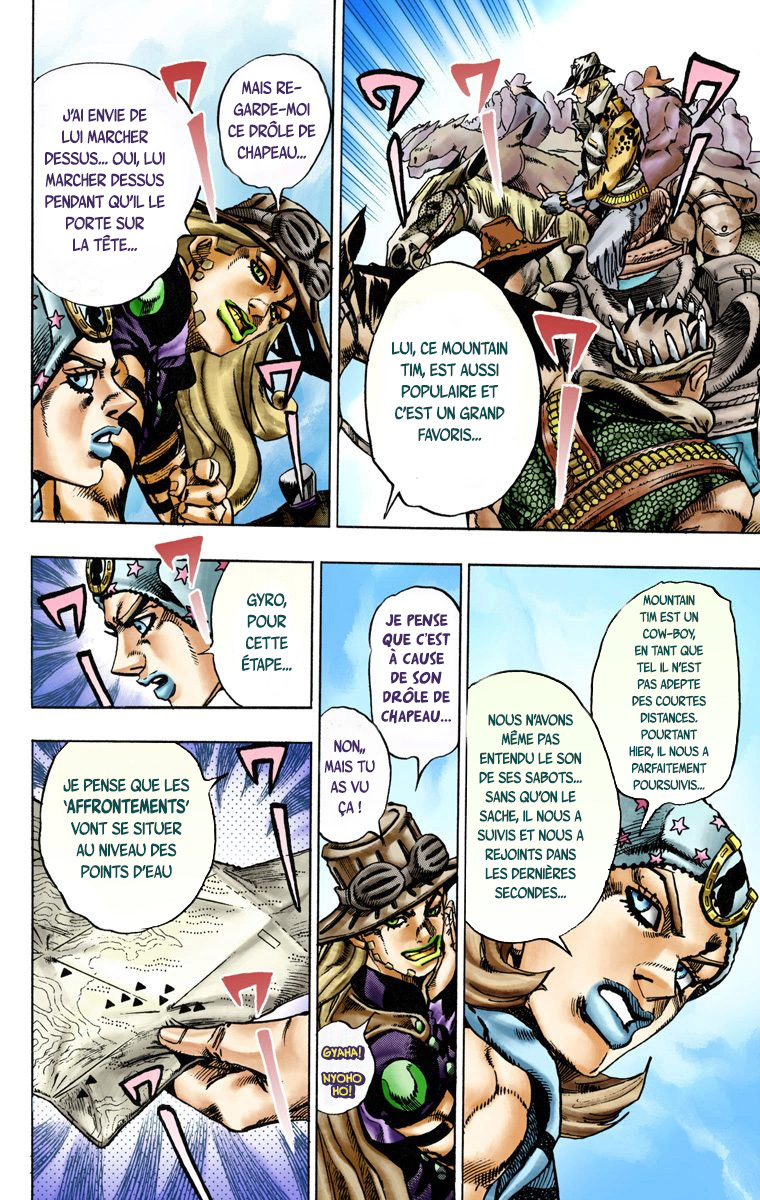 Read JoJo_s Bizarre Adventure Part 7 Steel Ball Run Official Colored FR Manga Online