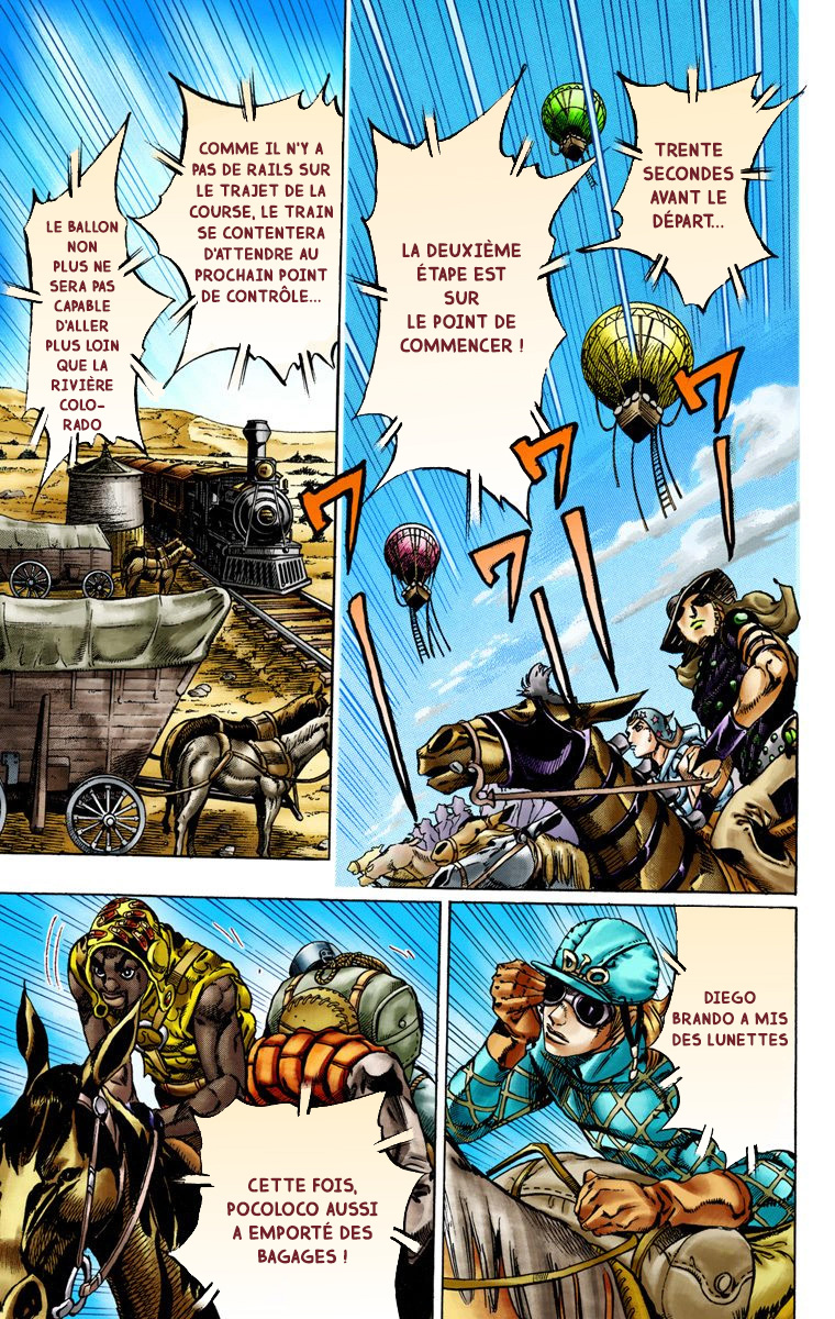 Read JoJo_s Bizarre Adventure Part 7 Steel Ball Run Official Colored FR Manga Online
