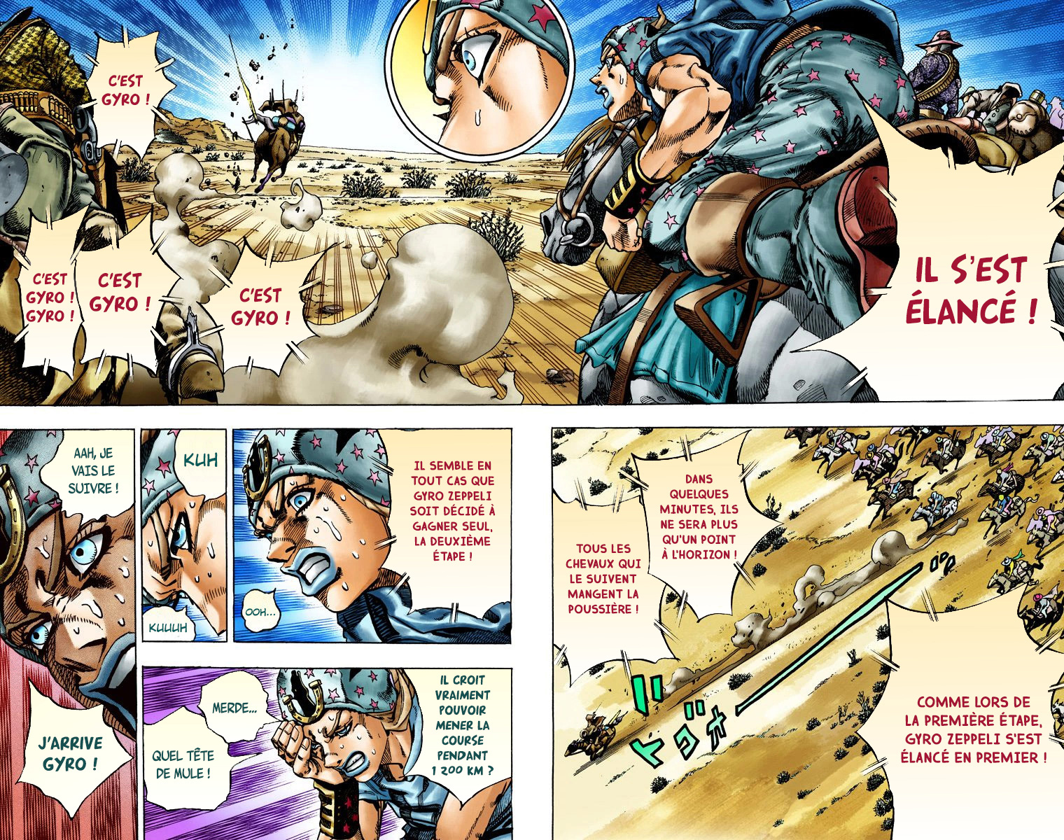 Read JoJo_s Bizarre Adventure Part 7 Steel Ball Run Official Colored FR Manga Online