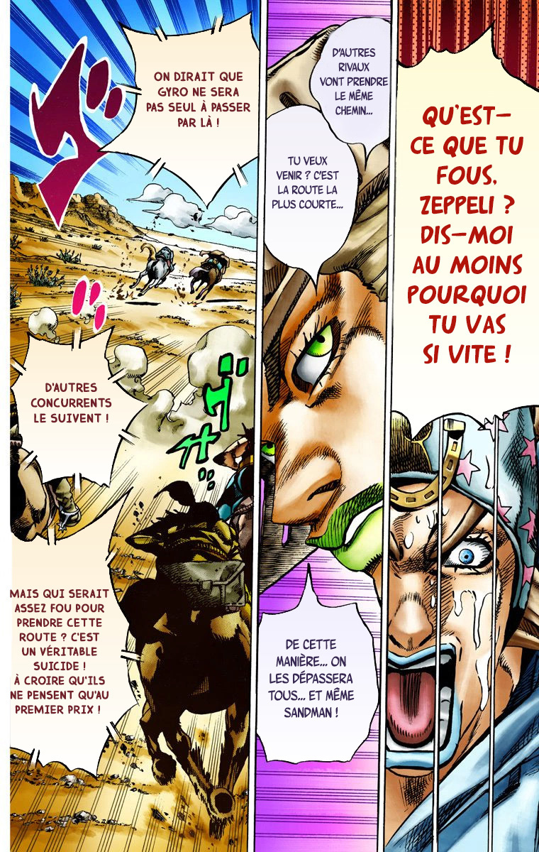 Read JoJo_s Bizarre Adventure Part 7 Steel Ball Run Official Colored FR Manga Online