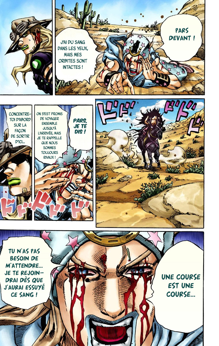 Read JoJo_s Bizarre Adventure Part 7 Steel Ball Run Official Colored FR Manga Online