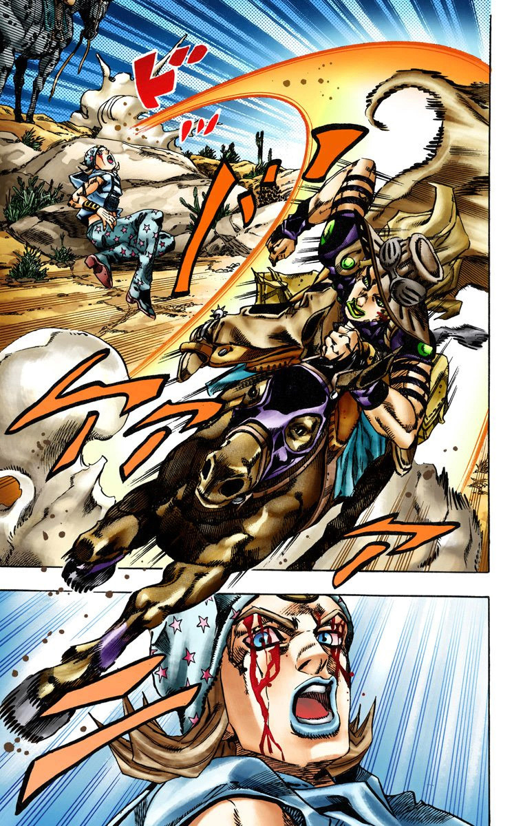 Read JoJo_s Bizarre Adventure Part 7 Steel Ball Run Official Colored FR Manga Online