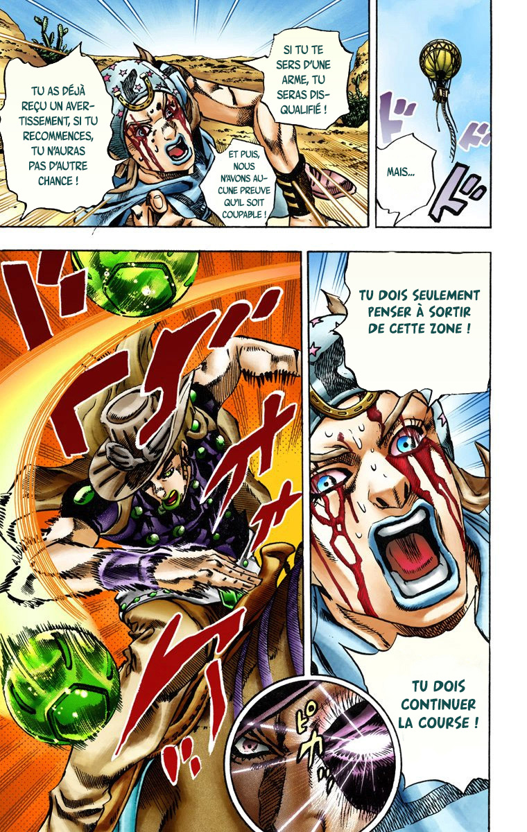 Read JoJo_s Bizarre Adventure Part 7 Steel Ball Run Official Colored FR Manga Online