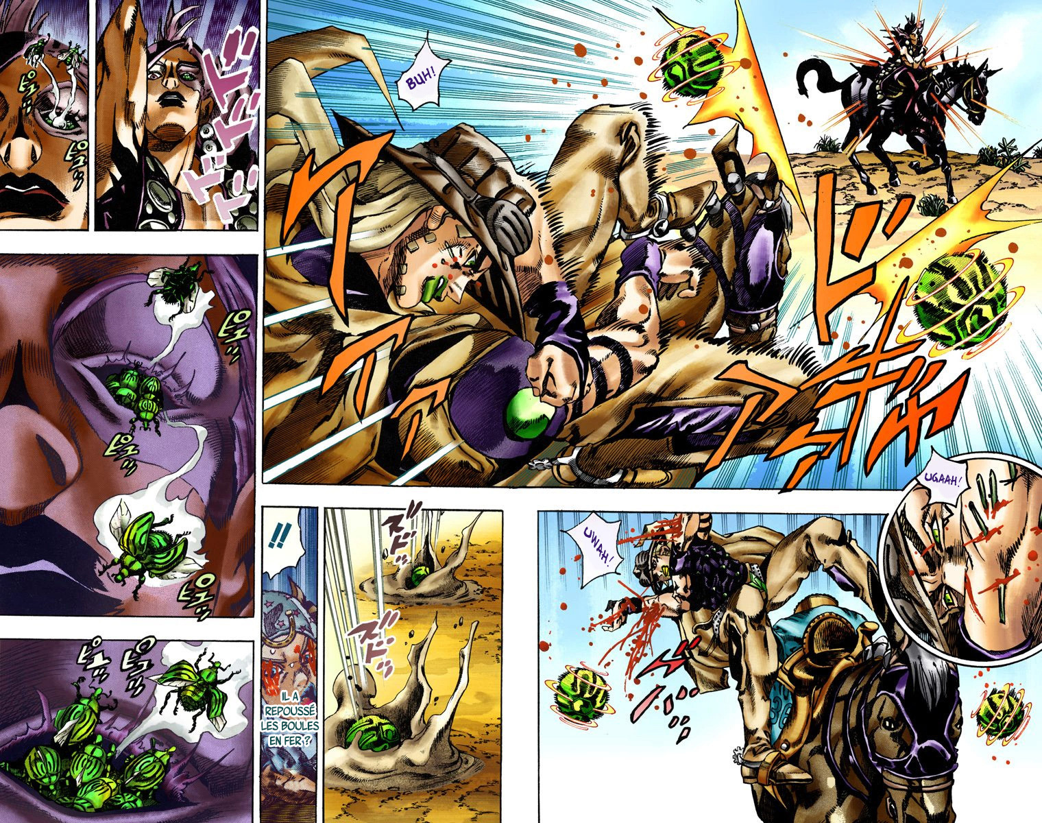 Read JoJo_s Bizarre Adventure Part 7 Steel Ball Run Official Colored FR Manga Online