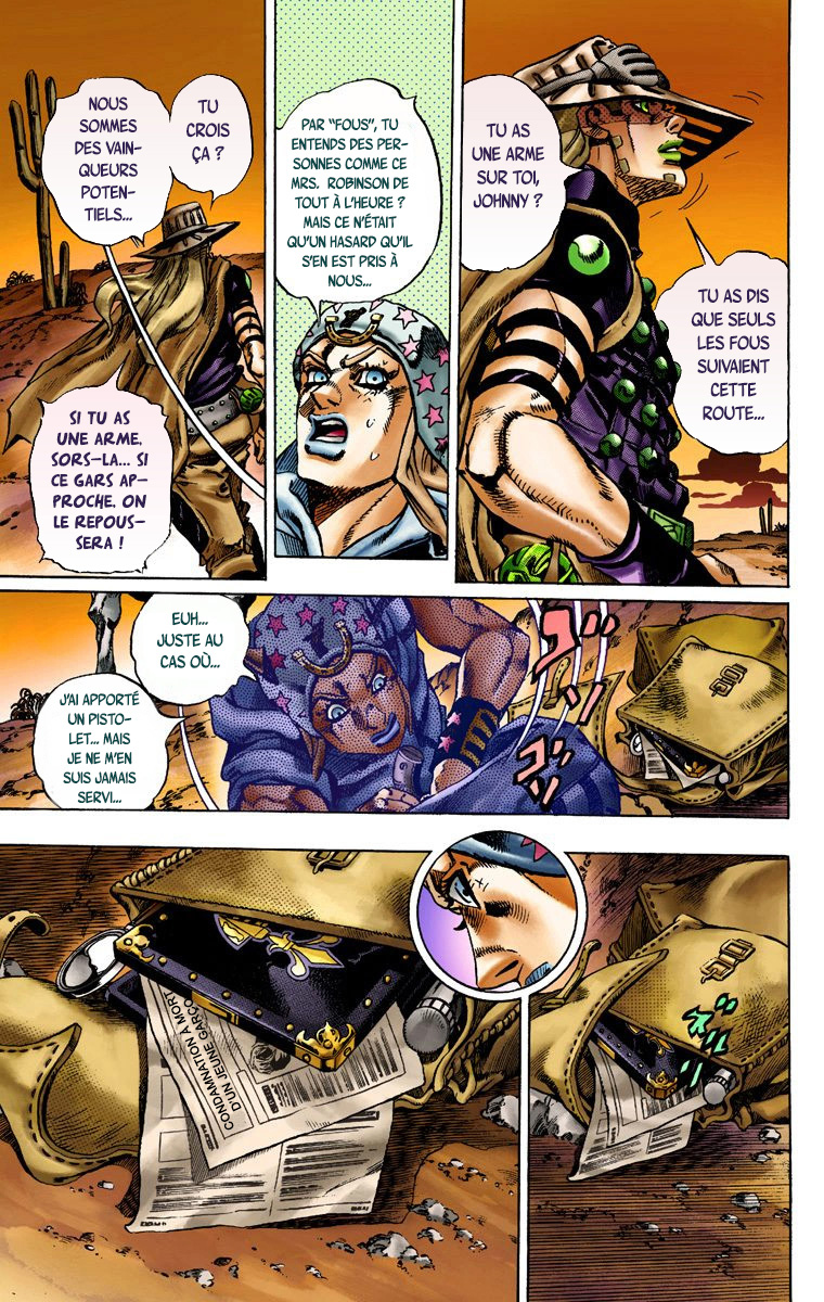 Read JoJo_s Bizarre Adventure Part 7 Steel Ball Run Official Colored FR Manga Online