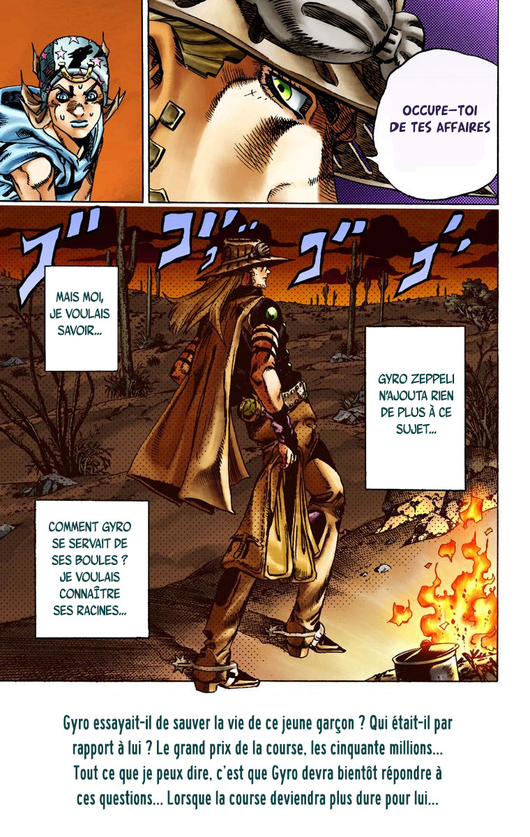 Read JoJo_s Bizarre Adventure Part 7 Steel Ball Run Official Colored FR Manga Online