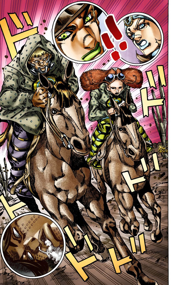 Read JoJo_s Bizarre Adventure Part 7 Steel Ball Run Official Colored FR Manga Online