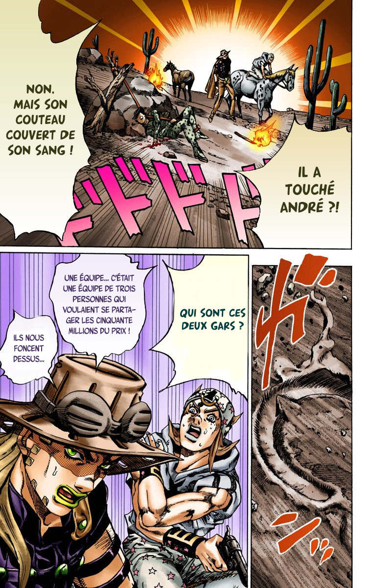 Read JoJo_s Bizarre Adventure Part 7 Steel Ball Run Official Colored FR Manga Online