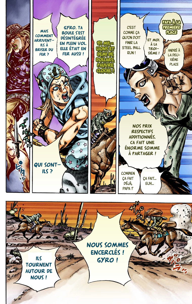 Read JoJo_s Bizarre Adventure Part 7 Steel Ball Run Official Colored FR Manga Online