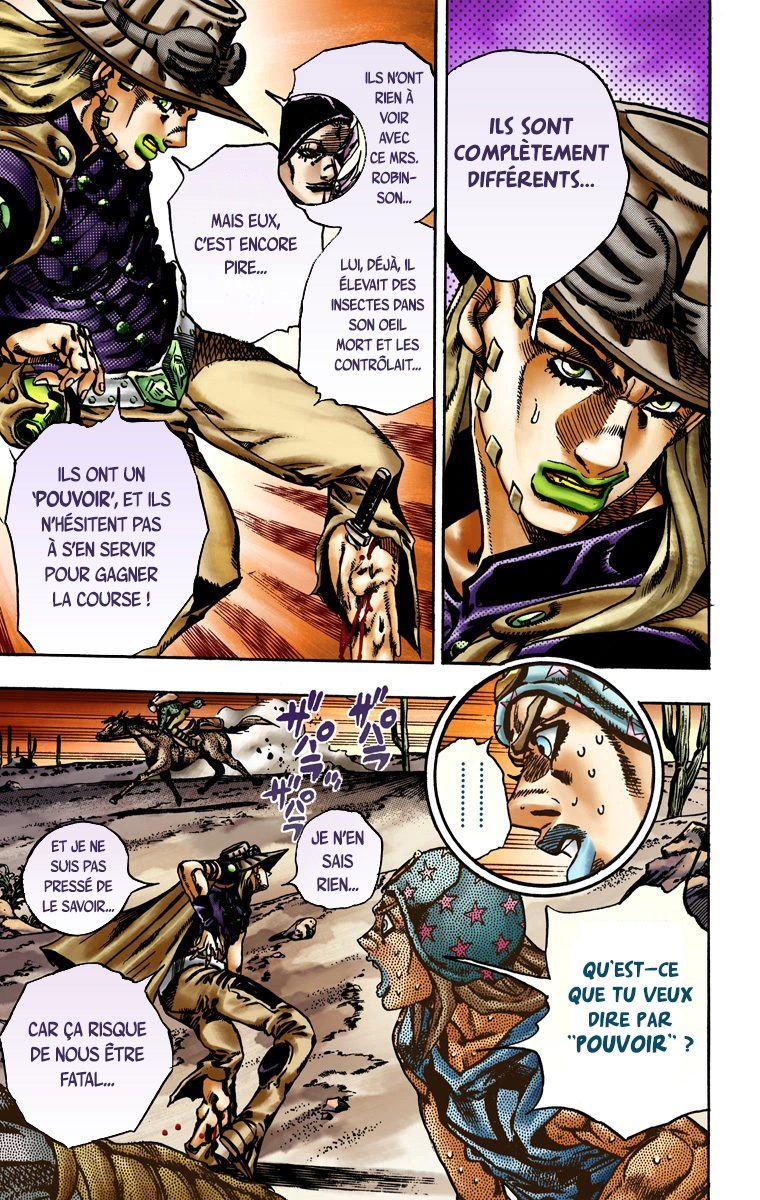 Read JoJo_s Bizarre Adventure Part 7 Steel Ball Run Official Colored FR Manga Online