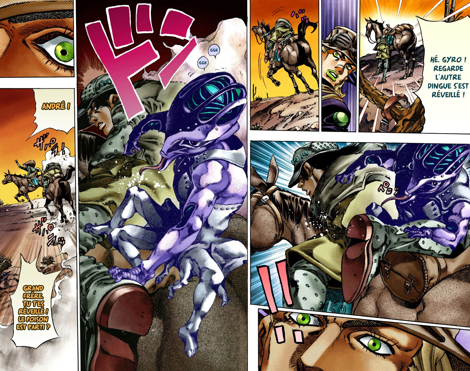 Read JoJo_s Bizarre Adventure Part 7 Steel Ball Run Official Colored FR Manga Online