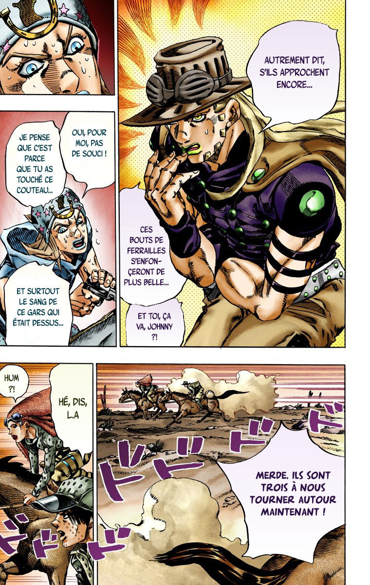 Read JoJo_s Bizarre Adventure Part 7 Steel Ball Run Official Colored FR Manga Online