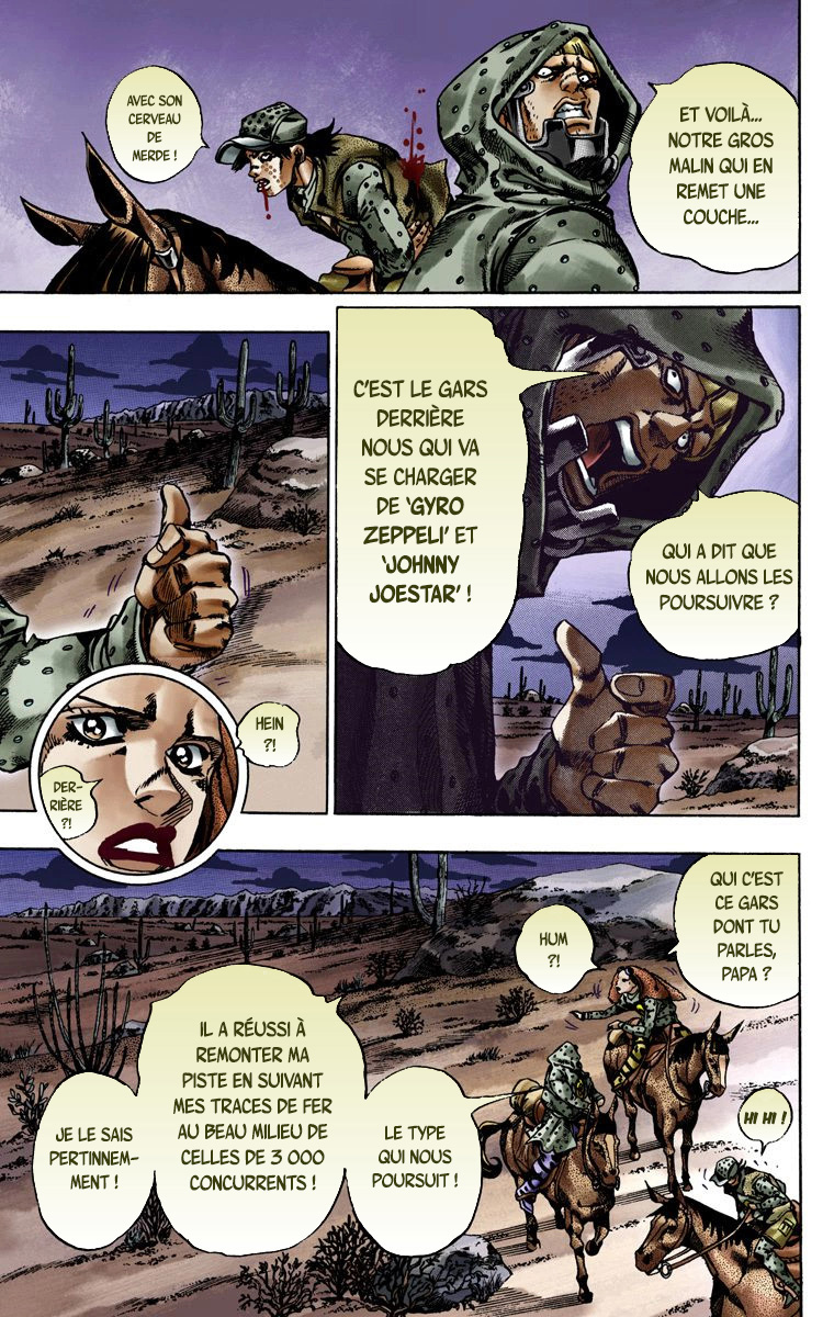 Read JoJo_s Bizarre Adventure Part 7 Steel Ball Run Official Colored FR Manga Online